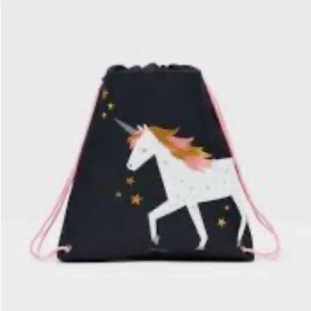 Joules Starry Unicorn Drawstring Bag